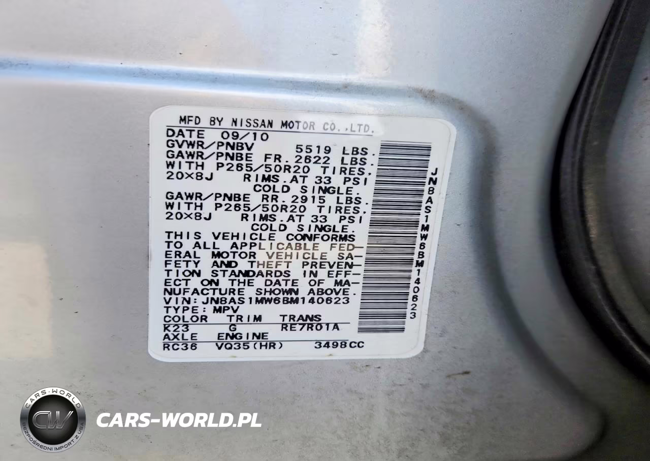 2011 Infiniti Fx35 Base VIN:JN8AS1MW6BM140623 - 13