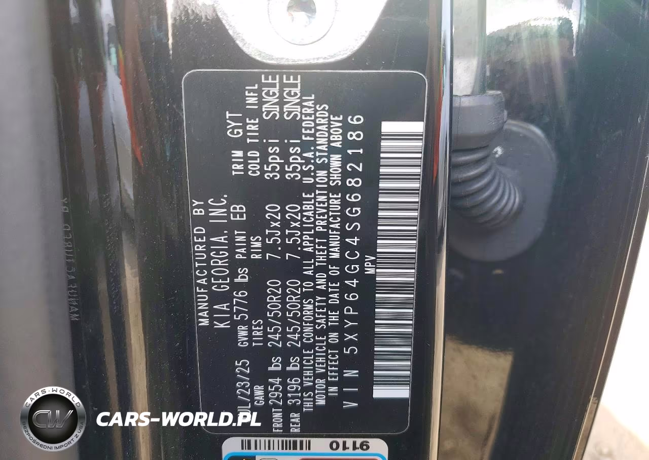 2025 Kia Telluride S VIN:5XYP64GC4SG682186 - 12