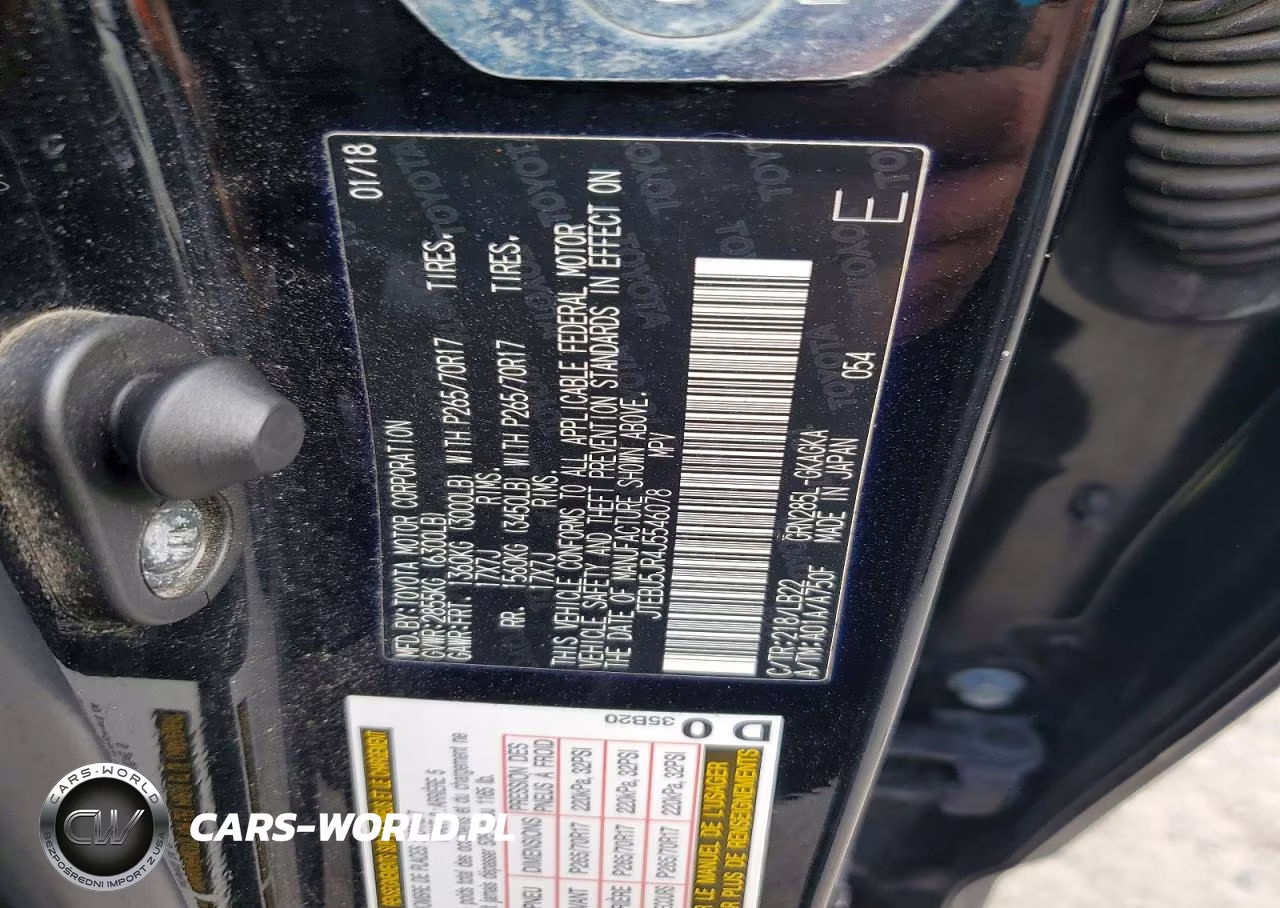2018 Toyota 4Runner Sr5 Premium VIN:JTEBU5JR4J5546078 - 13