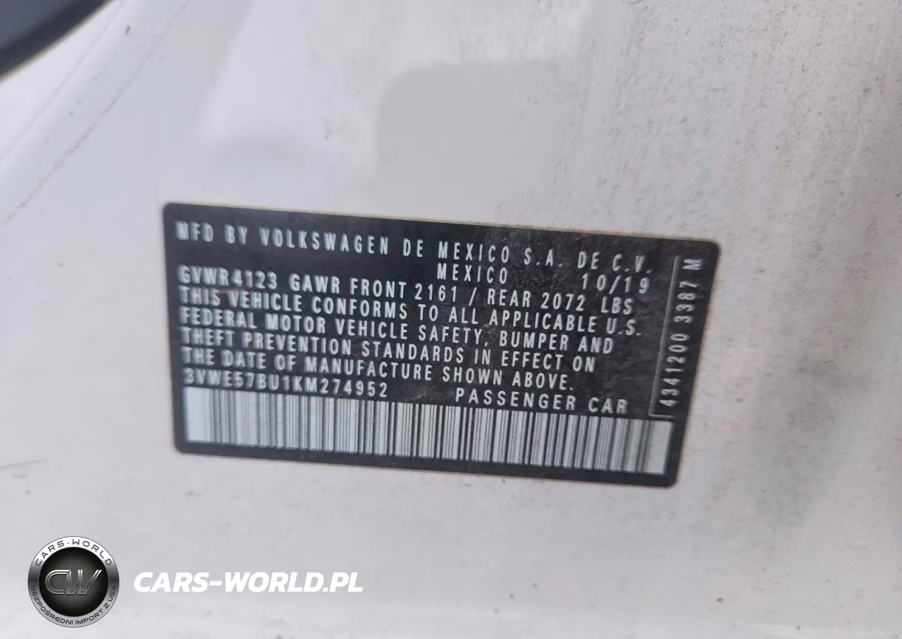 2019 Volkswagen Jetta Sel VIN:3VWE57BU1KM274952 - 12