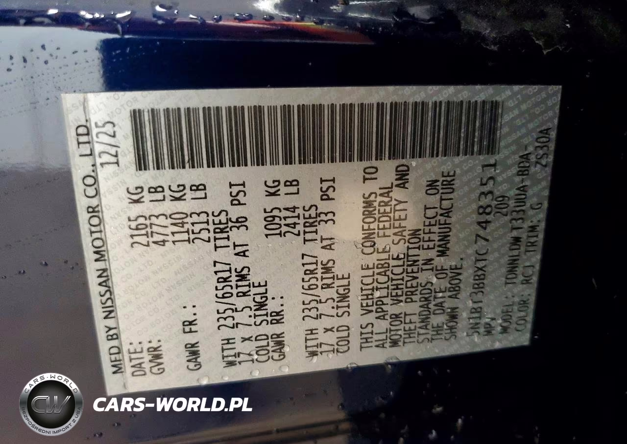 2026 Nissan Rogue Sv VIN:5N1BT3BBXTC748351 - 13