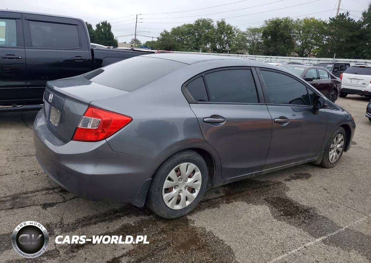 2012 Honda Civic Lx VIN:19XFB2E58CE066344 - 3