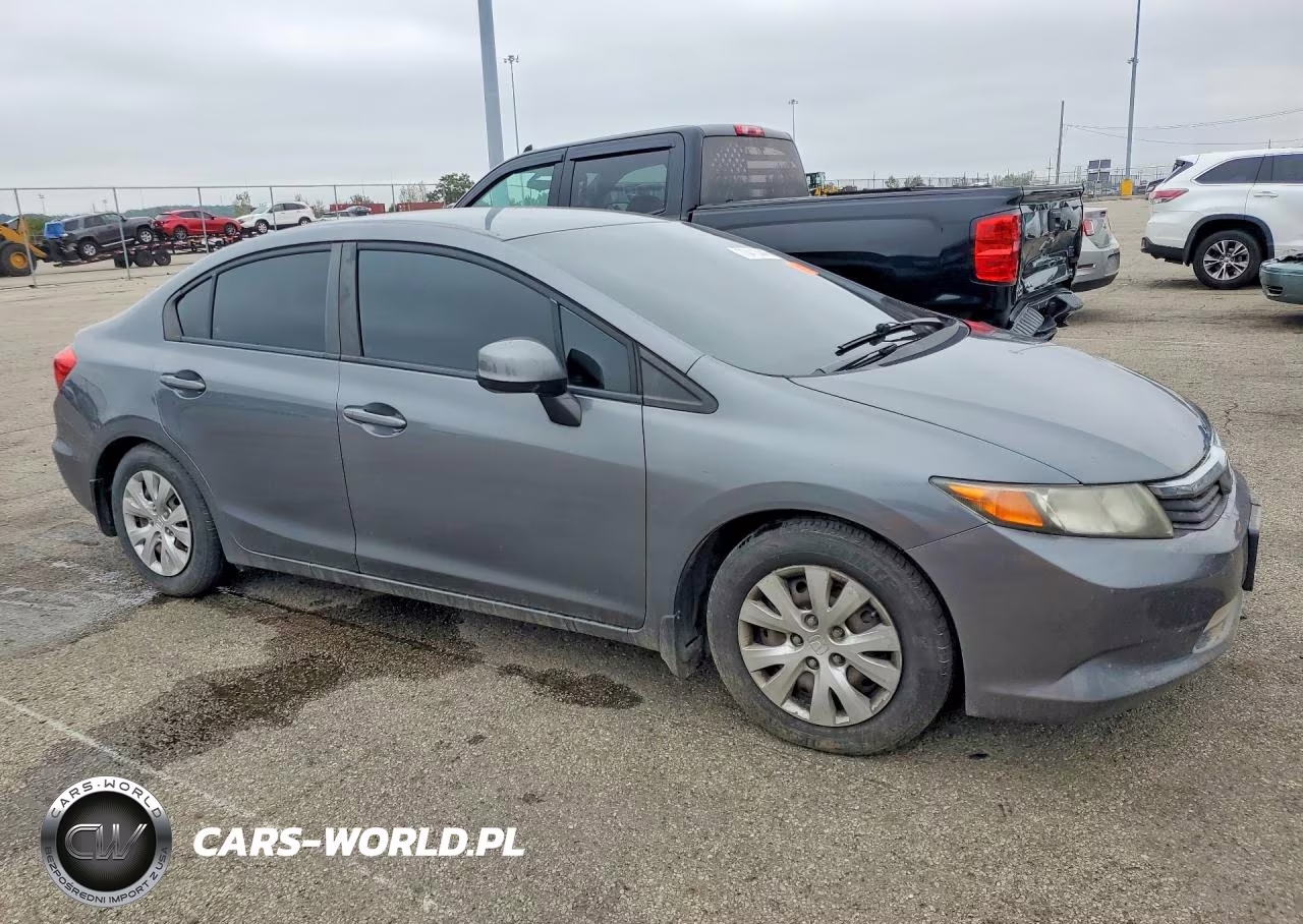 2012 Honda Civic Lx VIN:19XFB2E58CE066344 - 4