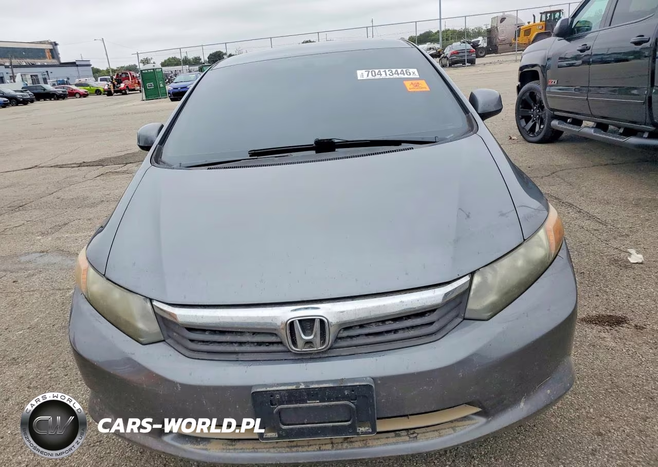 2012 Honda Civic Lx VIN:19XFB2E58CE066344 - 5
