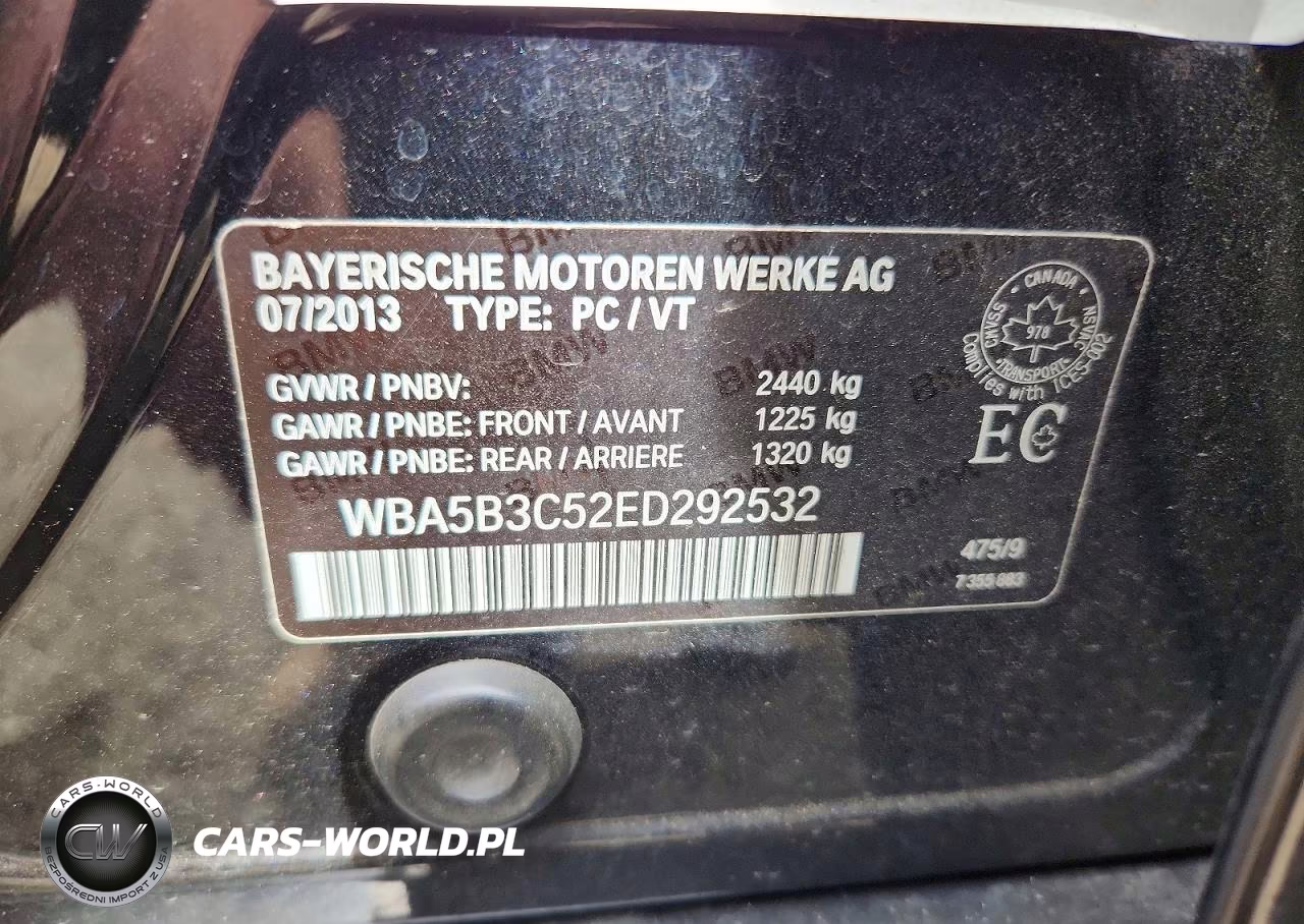 2014 BMW 535 Xi VIN:WBA5B3C52ED292532 - 12