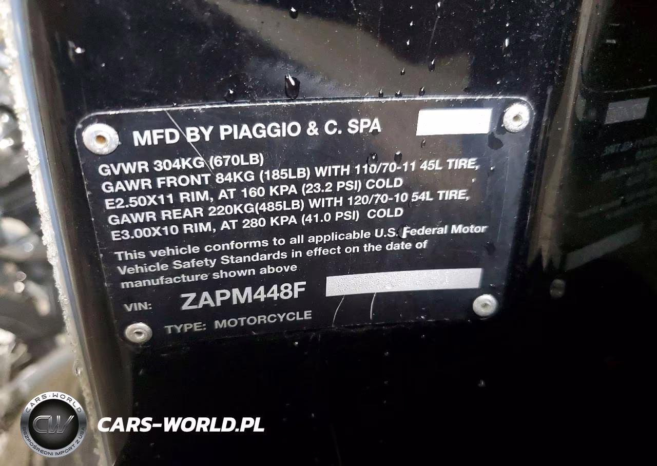 2009 Vespa Lx 150 VIN:ZAPM448F695602261 - 9