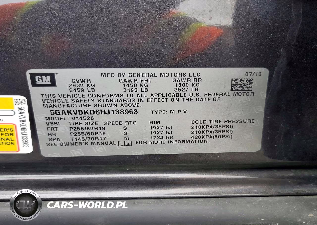 2017 Buick Enclave VIN:5GAKVBKD6HJ138963 - 13