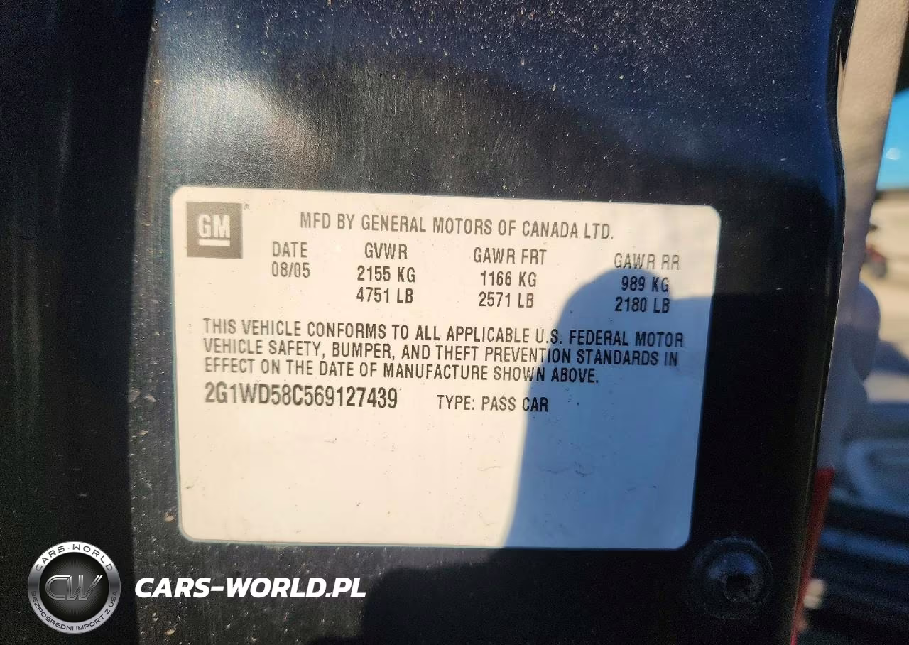 2006 Chevrolet Impala Ss VIN:2G1WD58C569127439 - 12