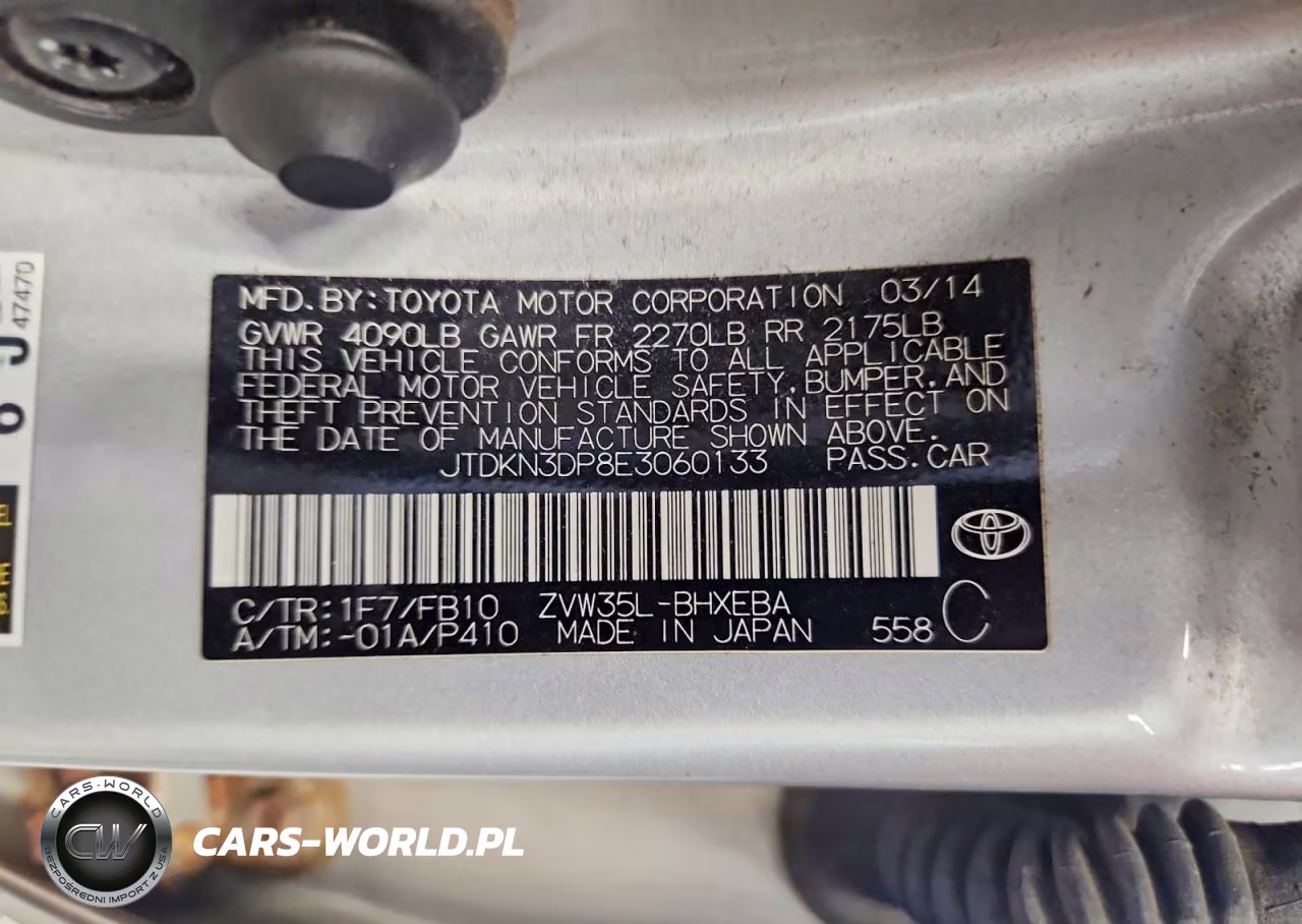 2014 Toyota Prius Plug-In Hybrid Base VIN:JTDKN3DP8E3060133 - 12