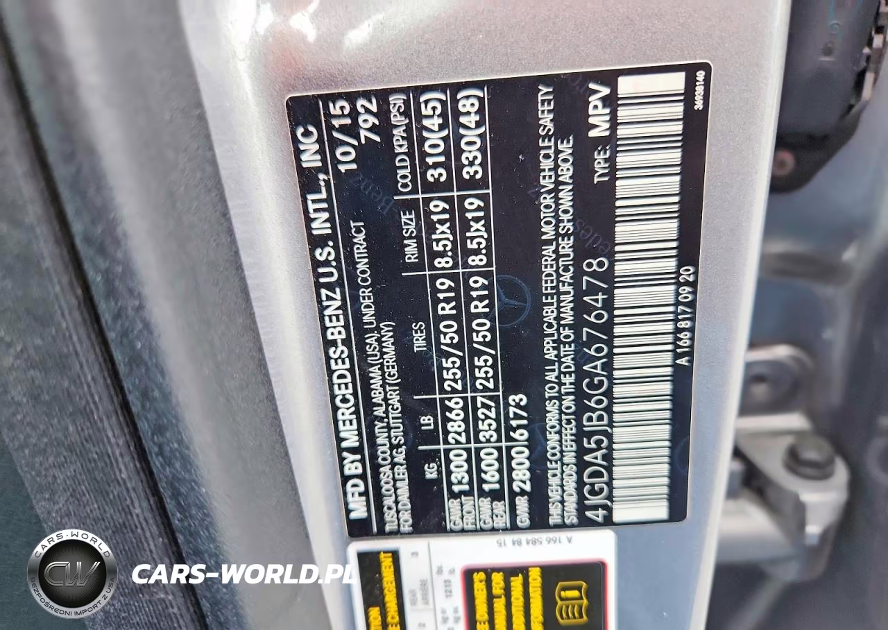 2016 Mercedes-Benz Gle 350 VIN:4JGDA5JB6GA676478 - 13