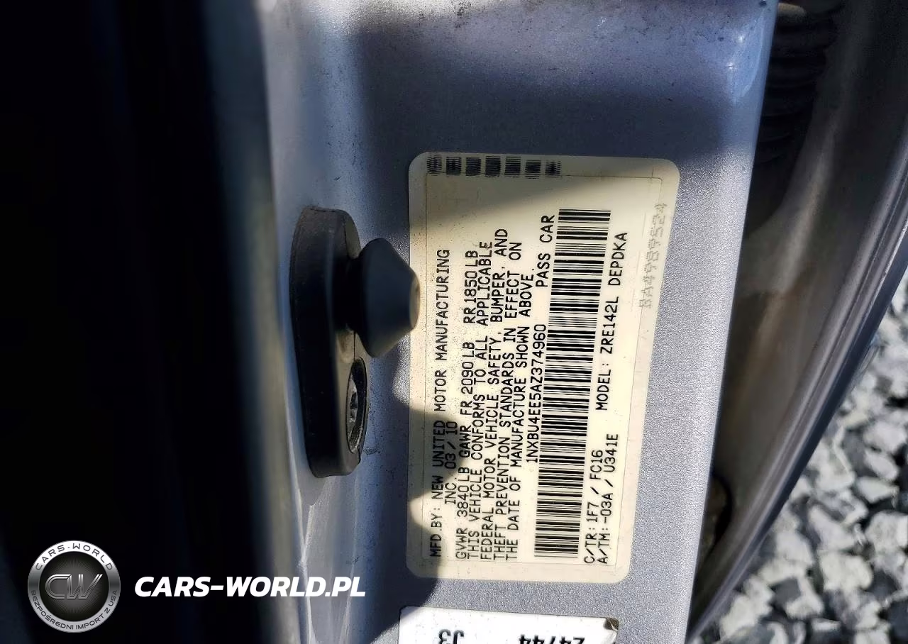 2010 Toyota Corolla Le VIN:1NXBU4EE5AZ374960 - 12