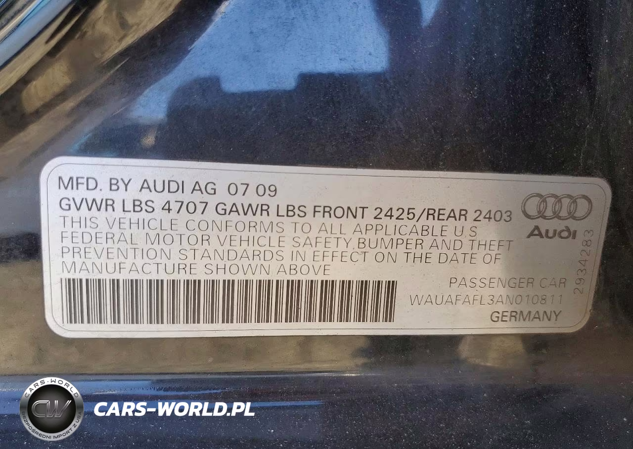 2010 Audi A4 Premium VIN:WAUAFAFL3AN010811 - 13