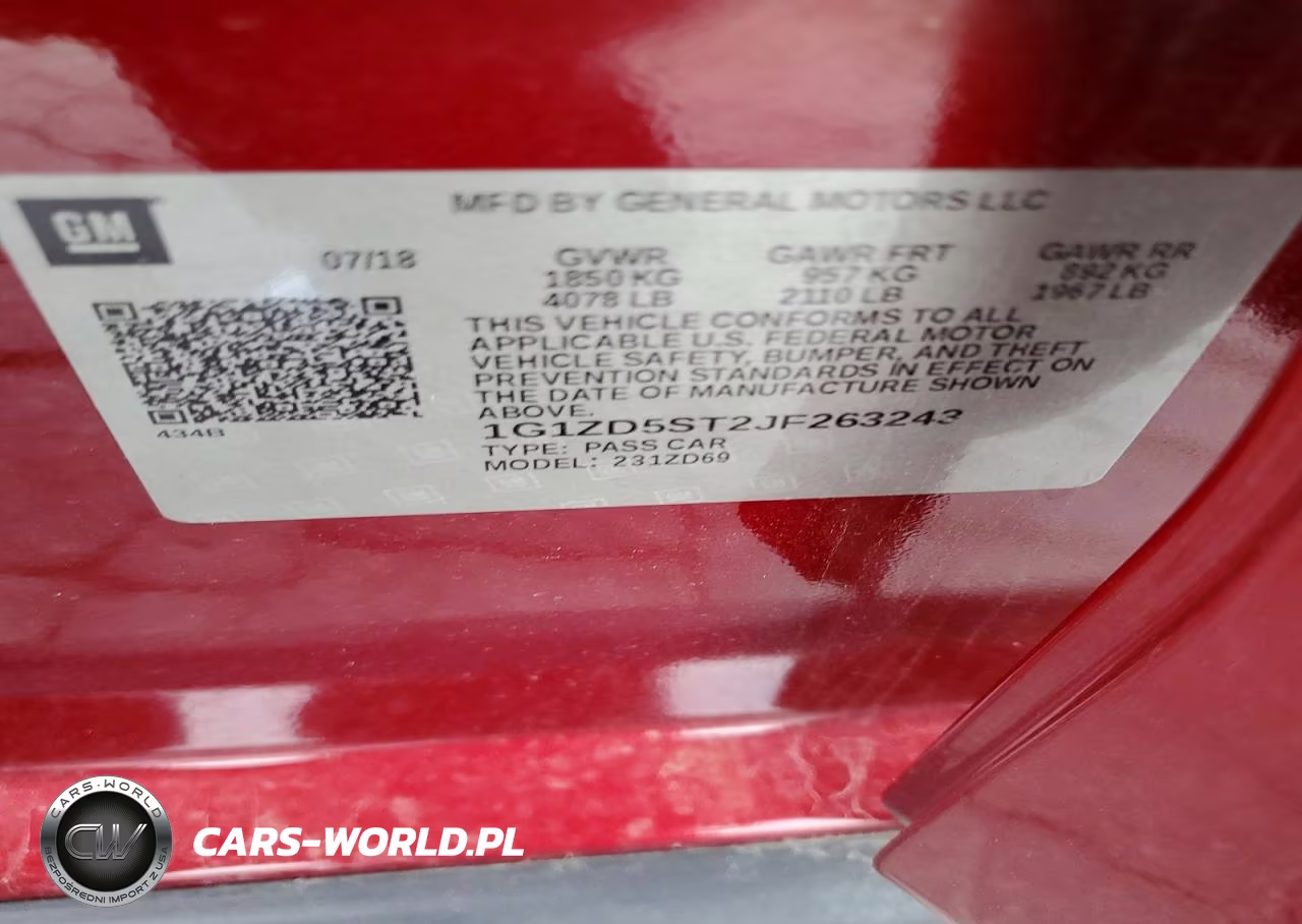 2018 Chevrolet Malibu Lt VIN:1G1ZD5ST2JF263243 - 12