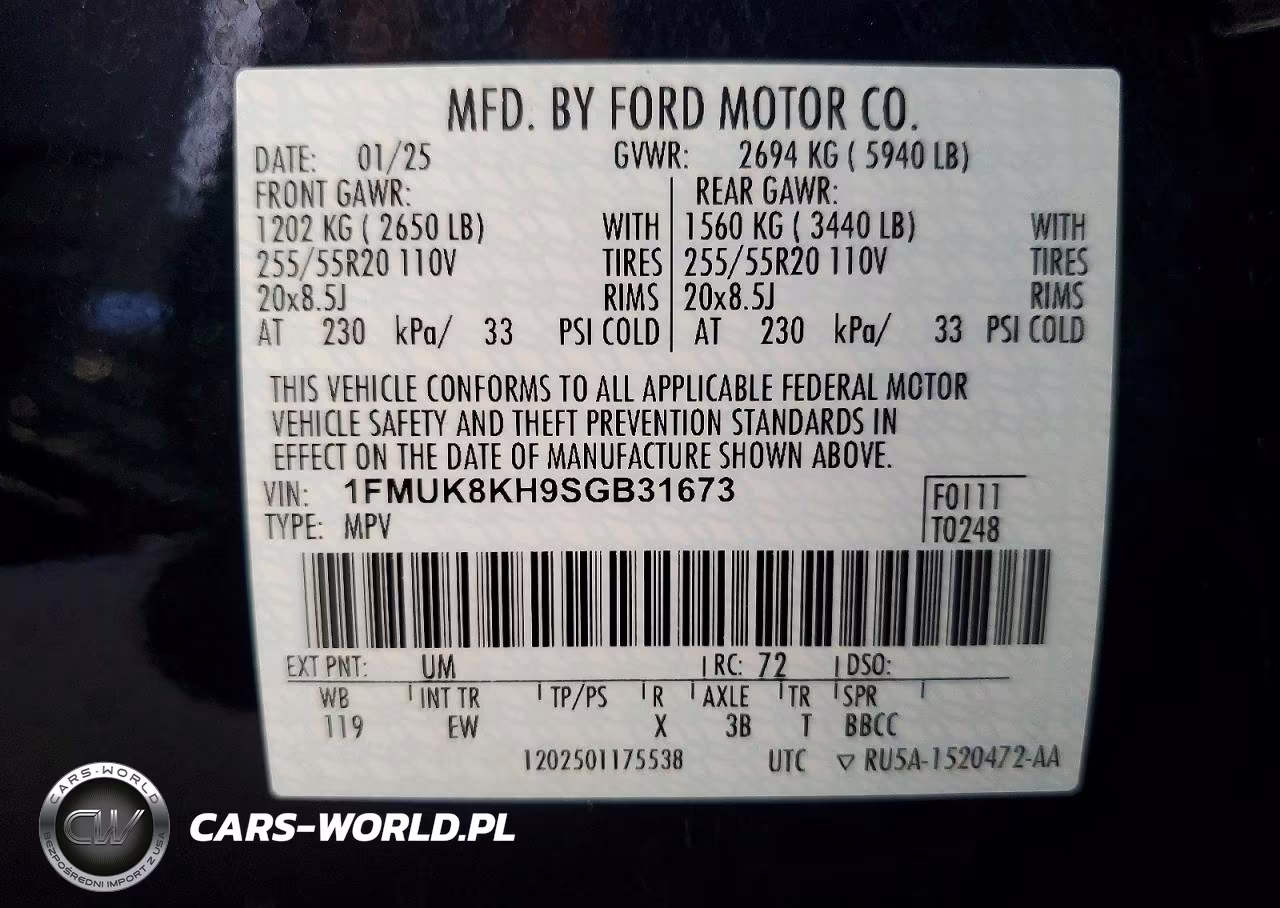 2025 Ford Explorer St-Line VIN:1FMUK8KH9SGB31673 - 13