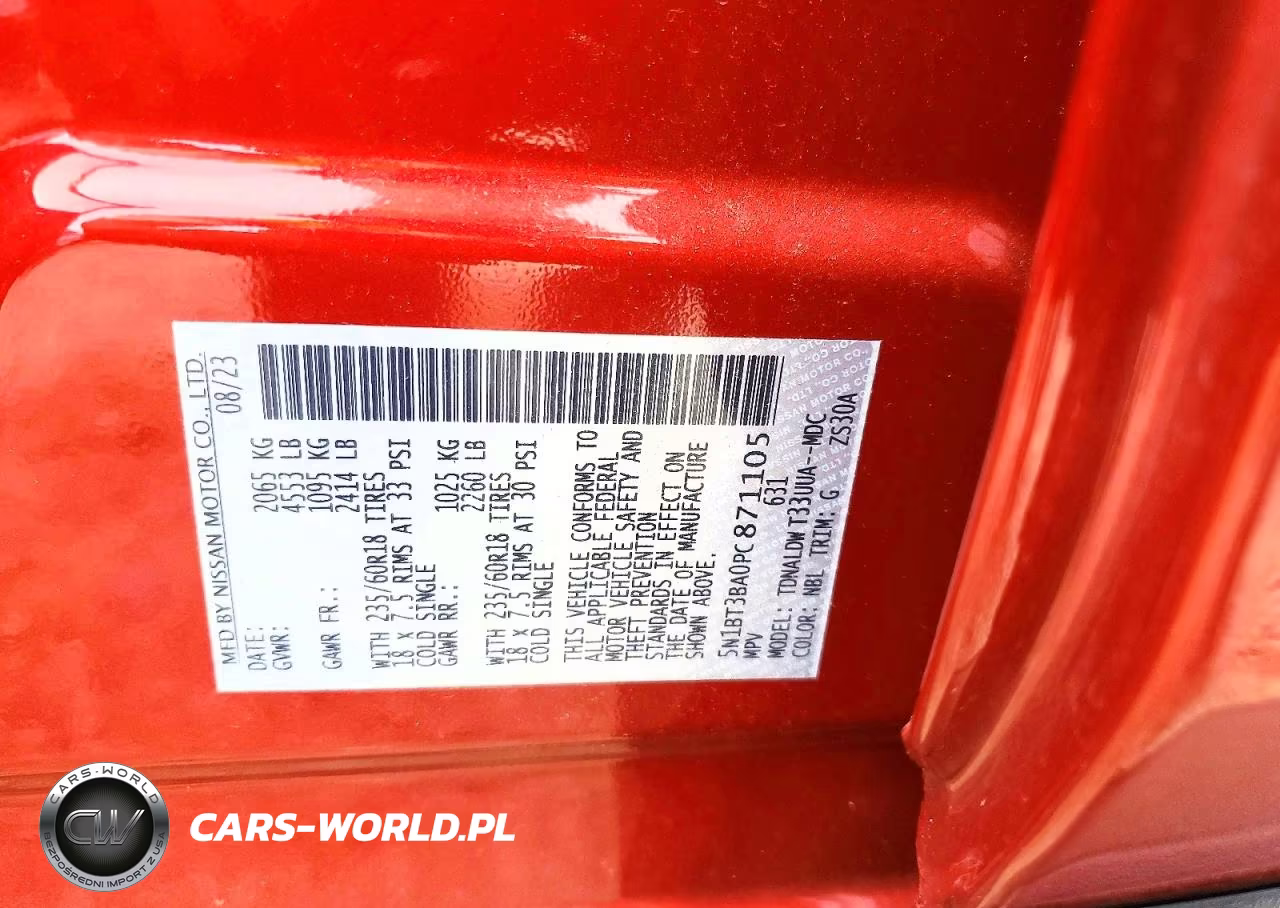 2023 Nissan Rogue Sv VIN:5N1BT3BA0PC871105 - 13