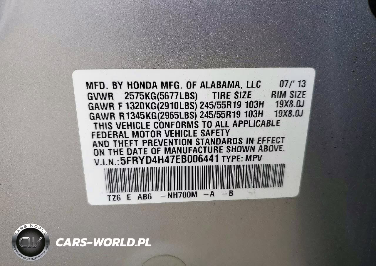 2014 Acura Mdx Technology VIN:5FRYD4H47EB006441 - 13