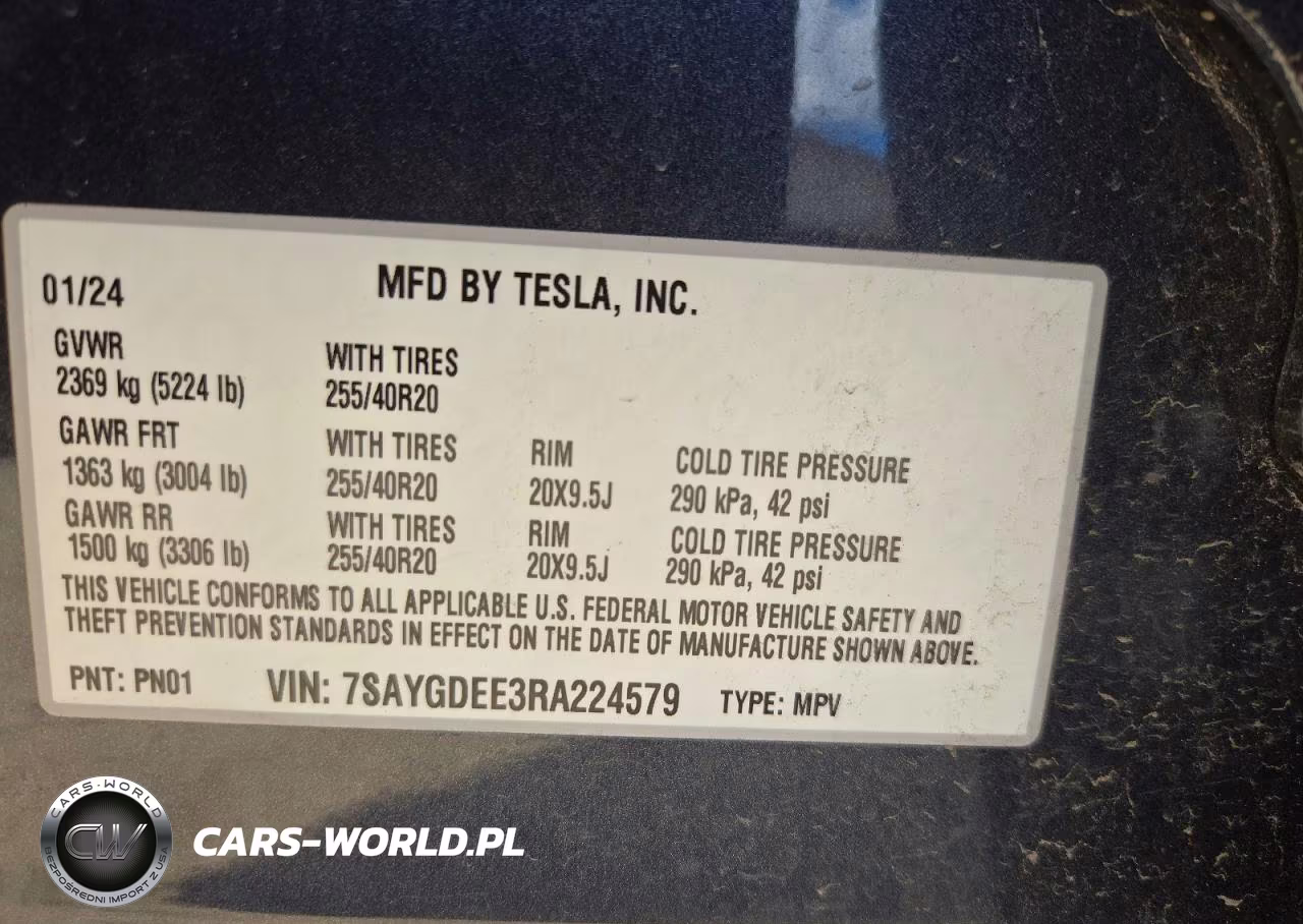 2024 Tesla Model Y VIN:7SAYGDEE3RA224579 - 12
