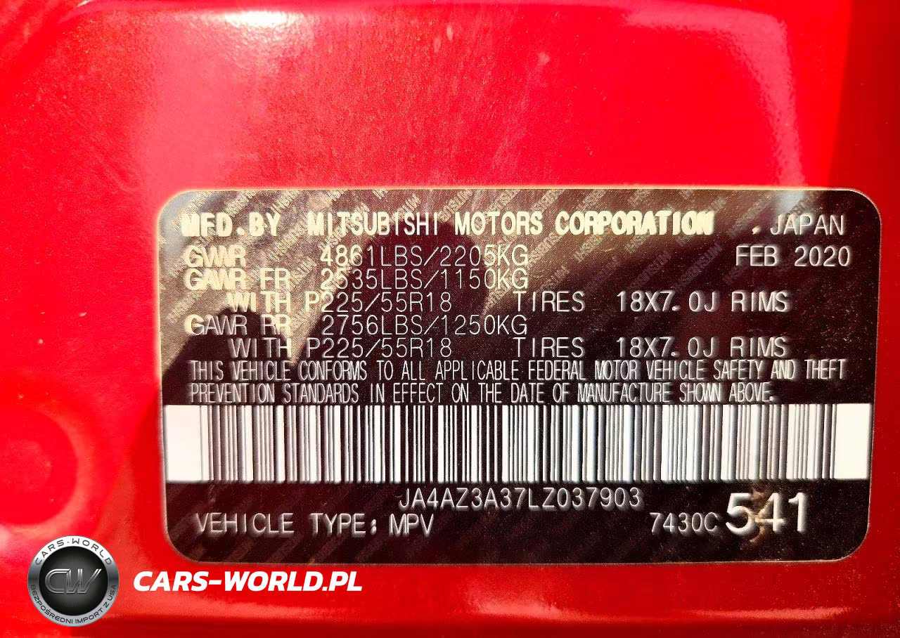 2020 Mitsubishi Outlander Se VIN:JA4AZ3A37LZ037903 - 12