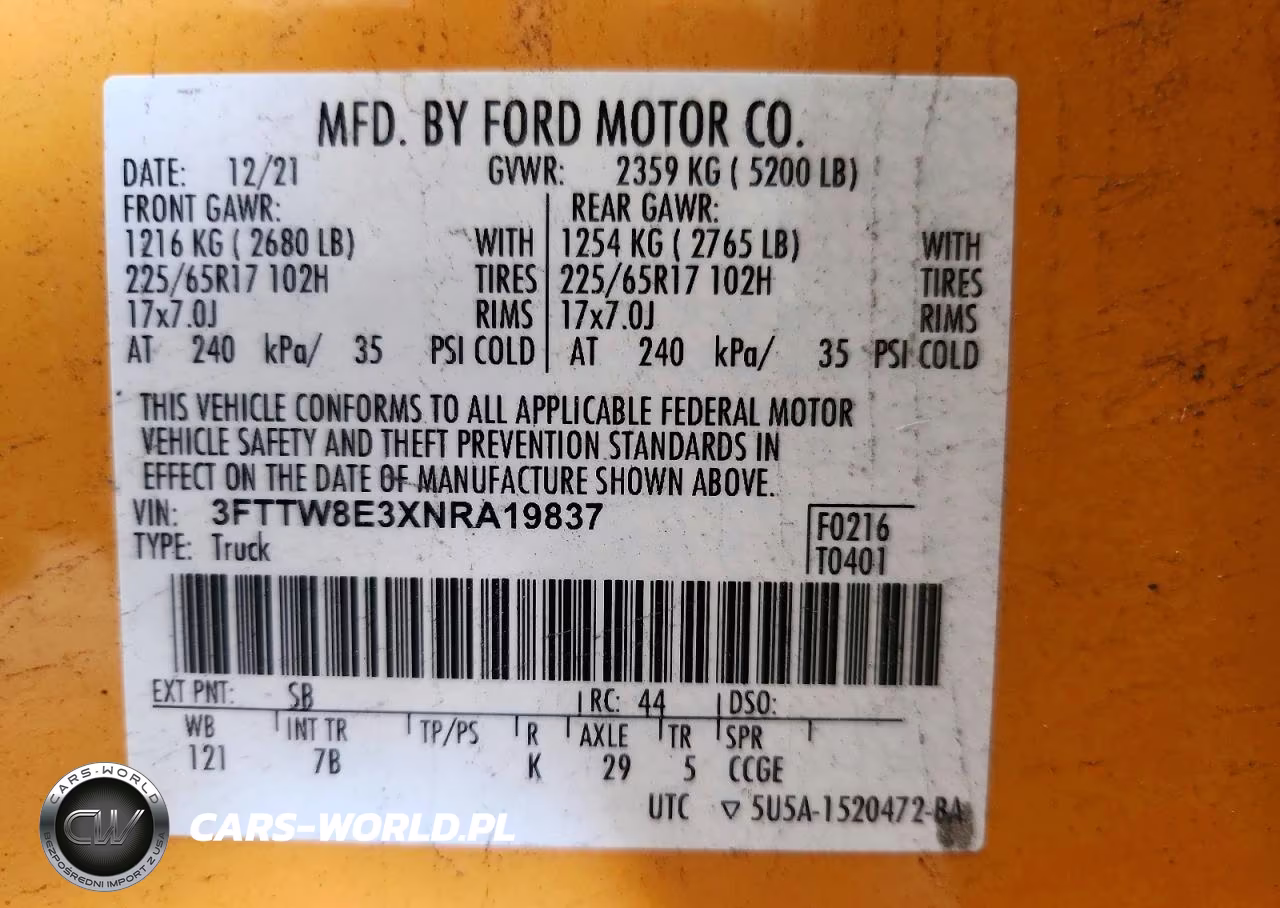 2022 Ford Maverick Xl VIN:3FTTW8E3XNRA19837 - 12