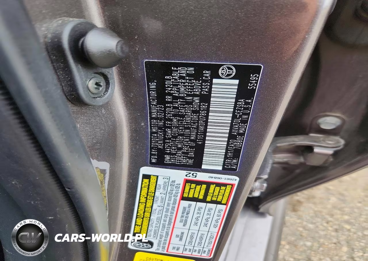 2023 Toyota Camry Se VIN:4T1S11AK0PU786182 - 12