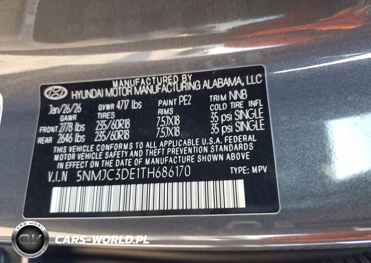 2026 Hyundai Tucson Sel Convenience VIN:5NMJC3DE1TH686170 - 13