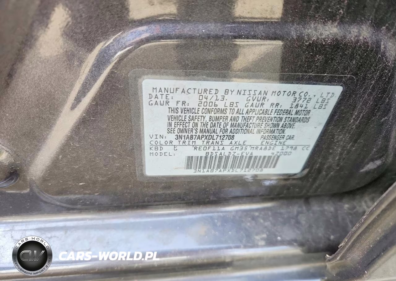 2013 Nissan Sentra S VIN:3N1AB7APXDL712708 - 13