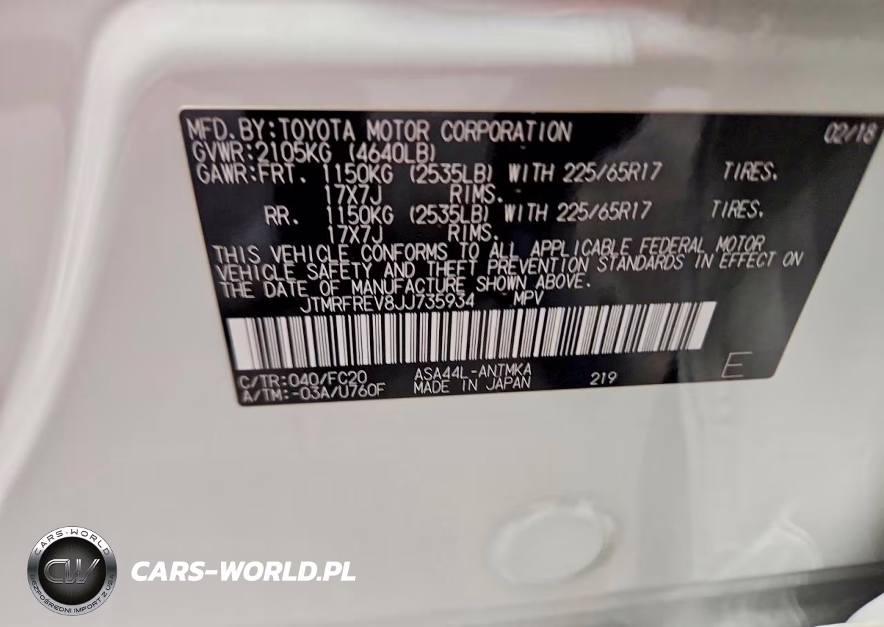 2018 Toyota Rav4 Xle VIN:JTMRFREV8JJ735934 - 14