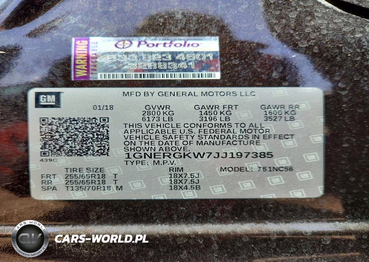 2018 Chevrolet Traverse Lt VIN:1GNERGKW7JJ197385 - 13