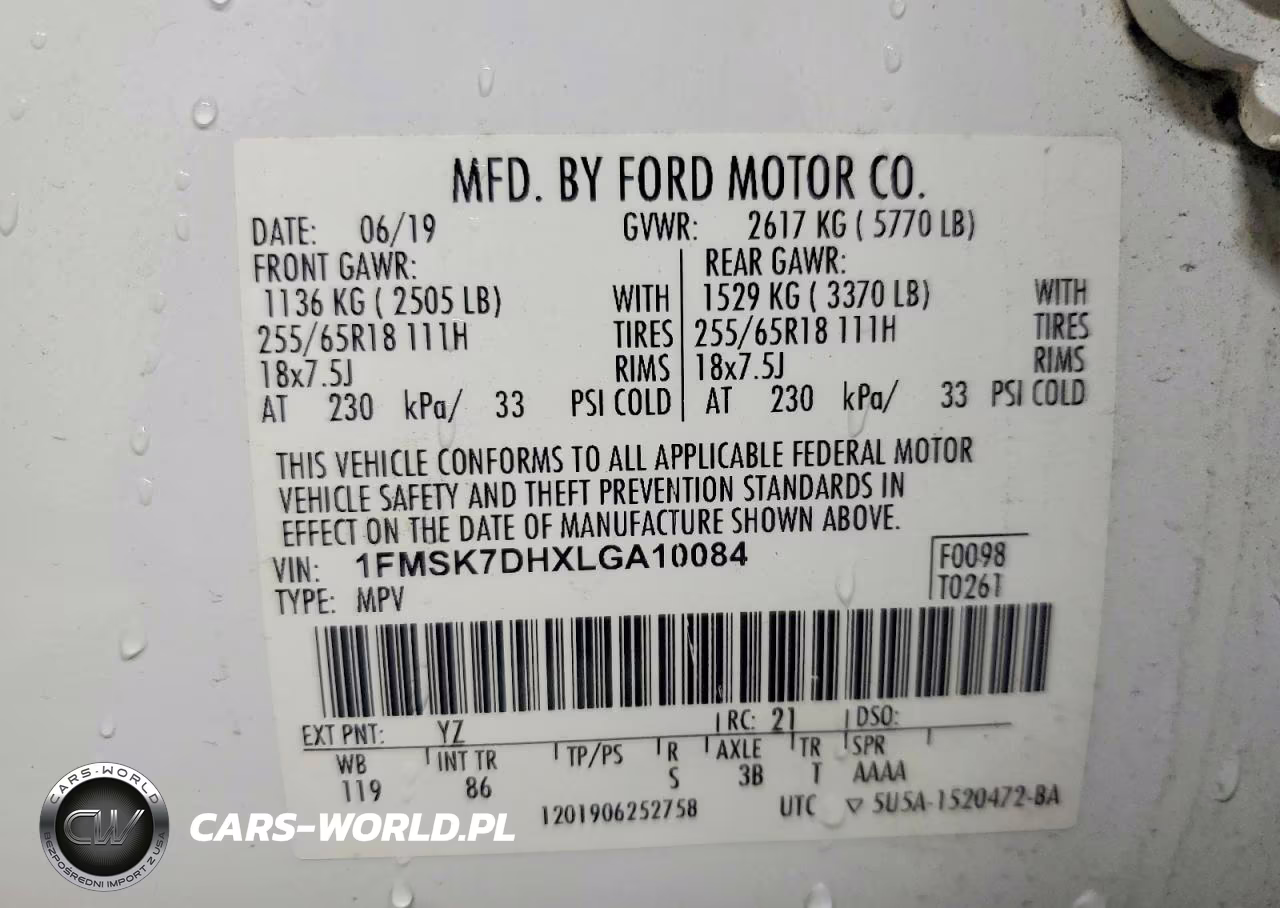 2020 Ford Explorer Xlt VIN:1FMSK7DHXLGA10084 - 13