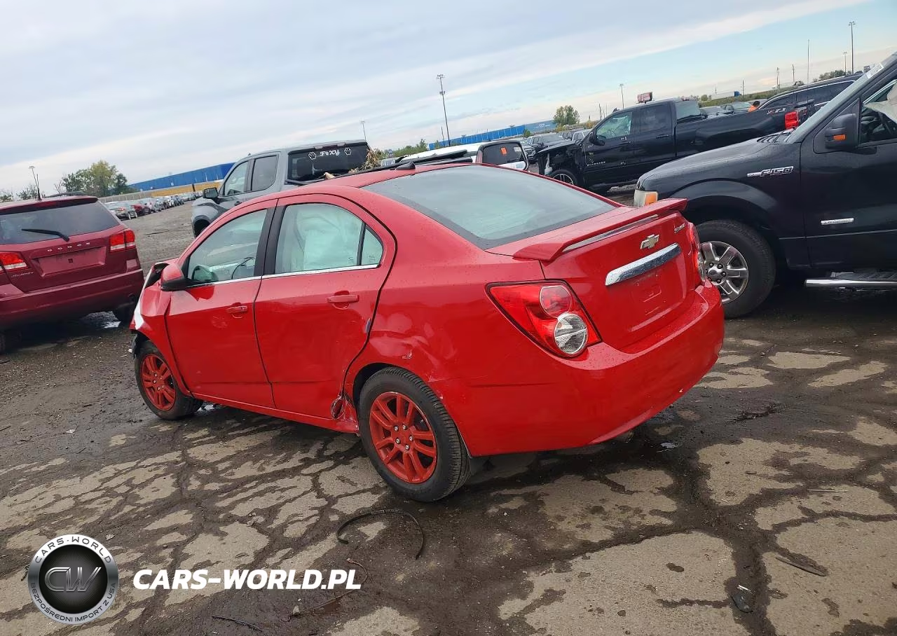 2013 Chevrolet Sonic Lt VIN:1G1JC5SH3D4162725 - 2