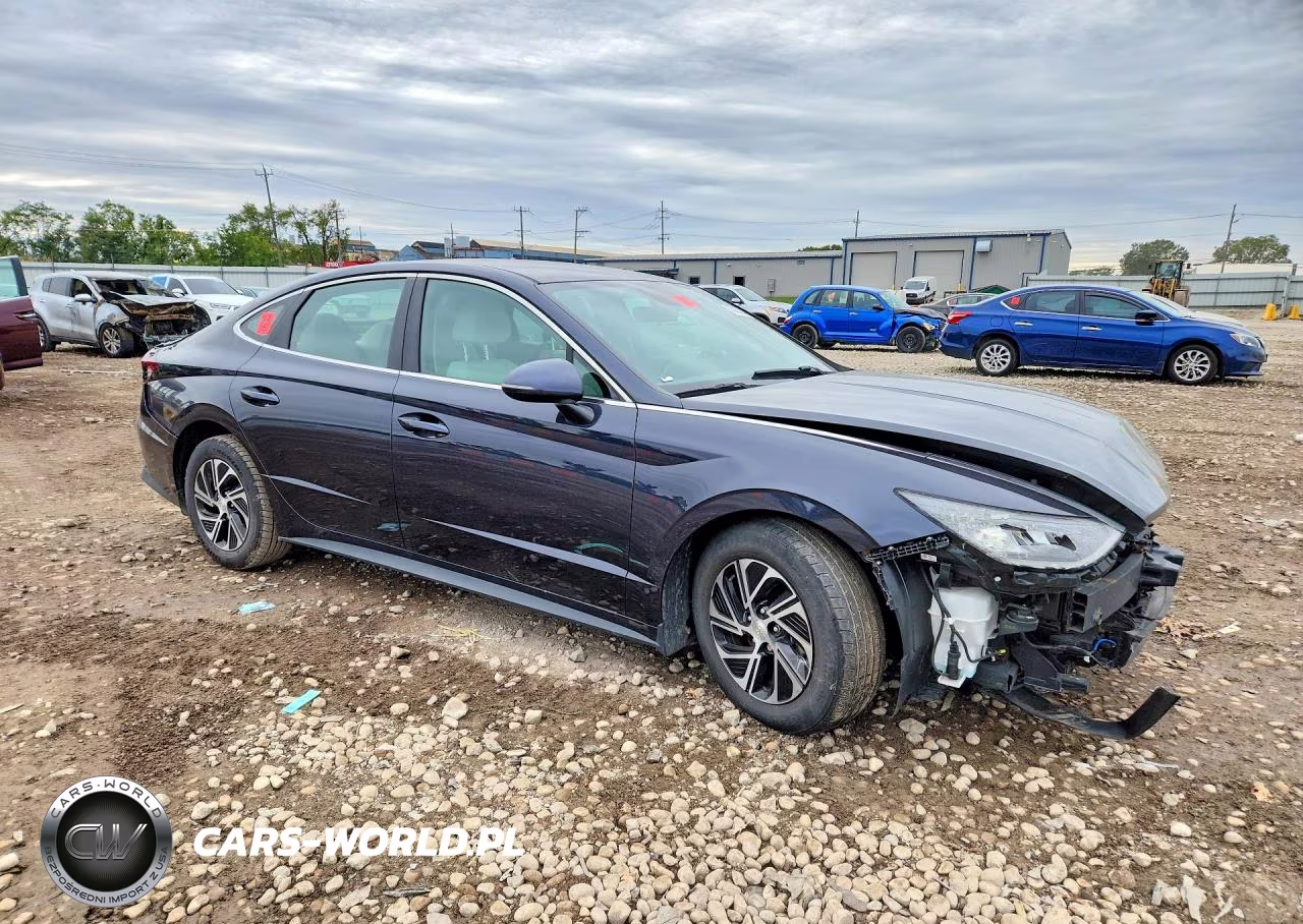 2020 Hyundai Sonata Hybrid Blue VIN:KMHL24JJ6LA012735 - 4