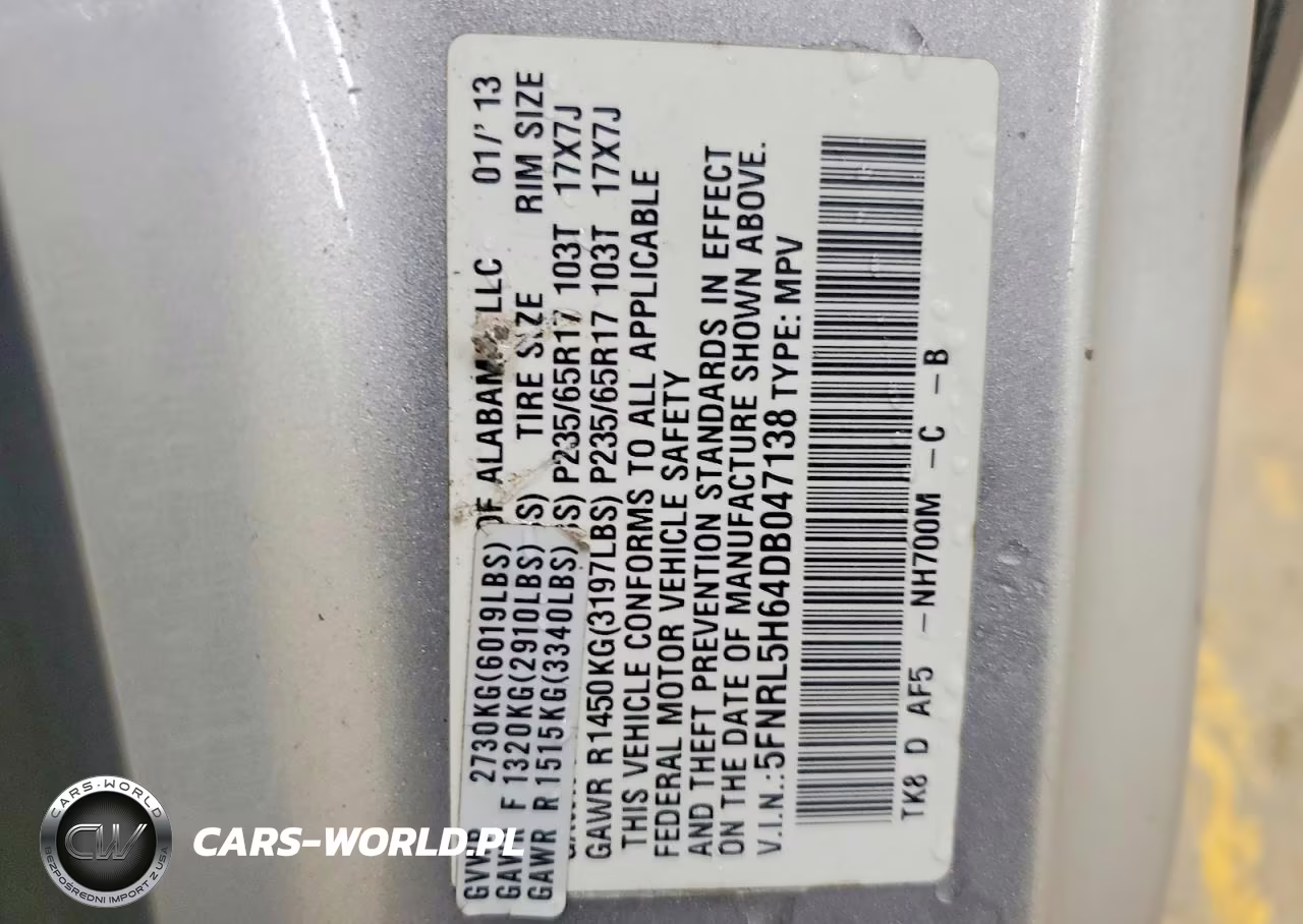 2013 Honda Odyssey Exl VIN:5FNRL5H64DB047138 - 13