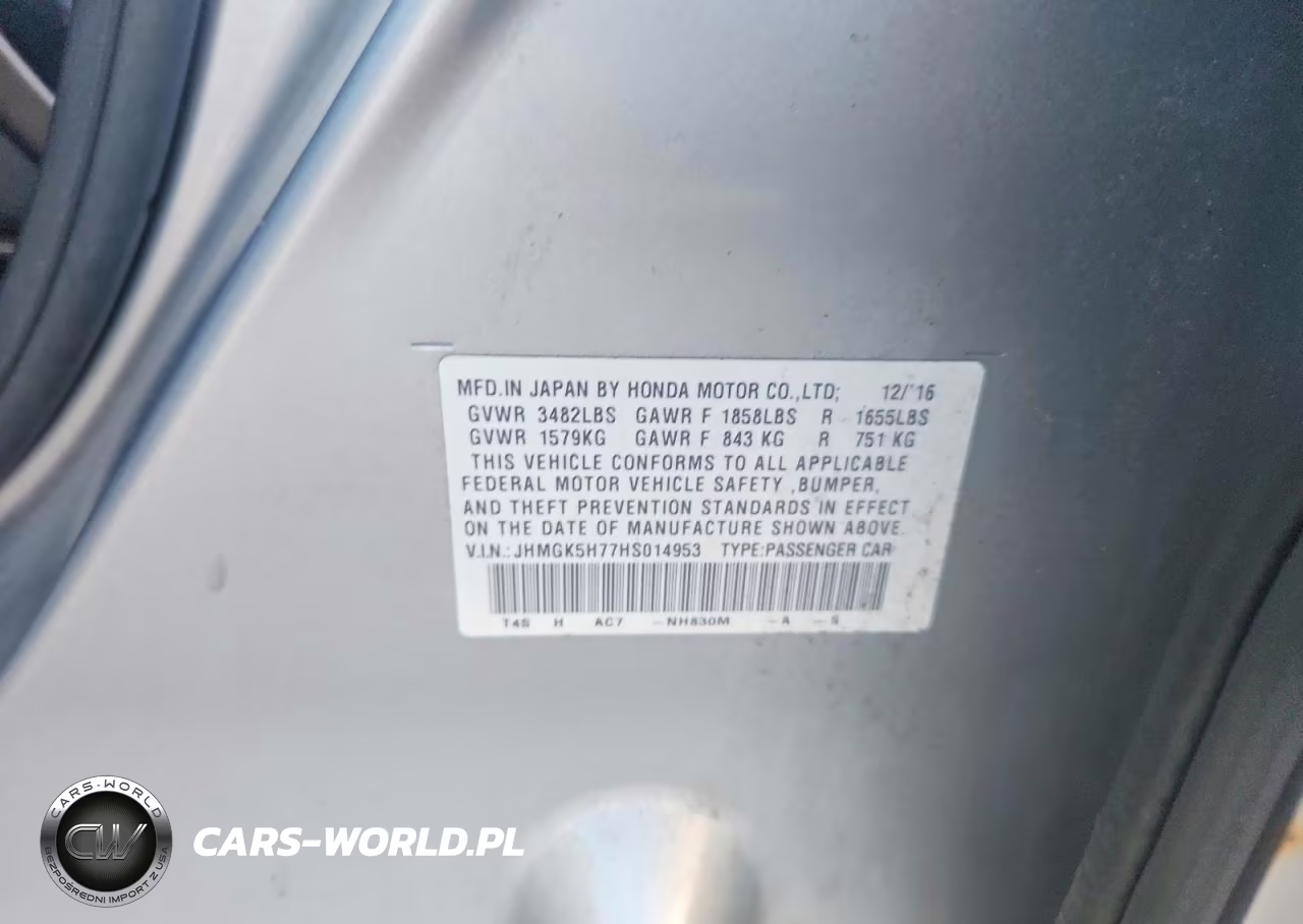 2017 Honda Fit Ex VIN:JHMGK5H77HS014953 - 12