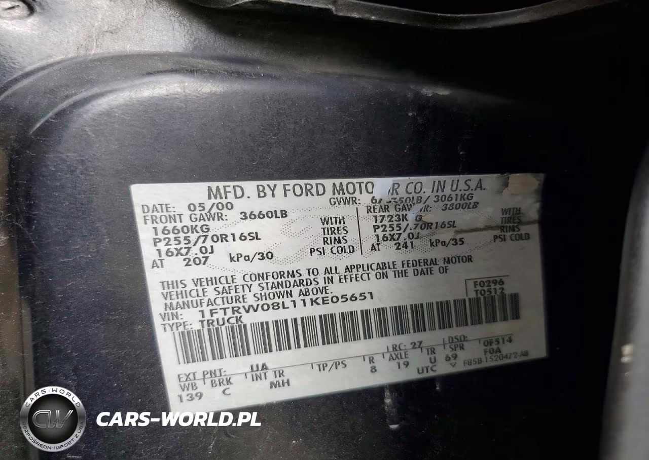 2001 Ford F150 Supercrew VIN:1FTRW08L11KE05651 - 12