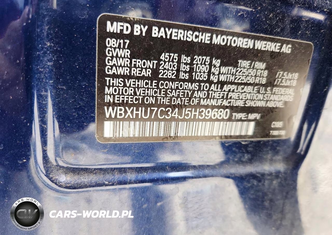 2018 BMW X1 Sdrive28I VIN:WBXHU7C34J5H39680 - 13