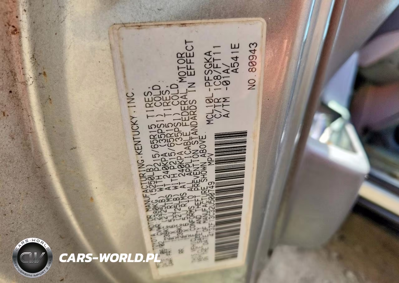 2002 Toyota Sienna Le VIN:4T3ZF13C32U500749 - 13