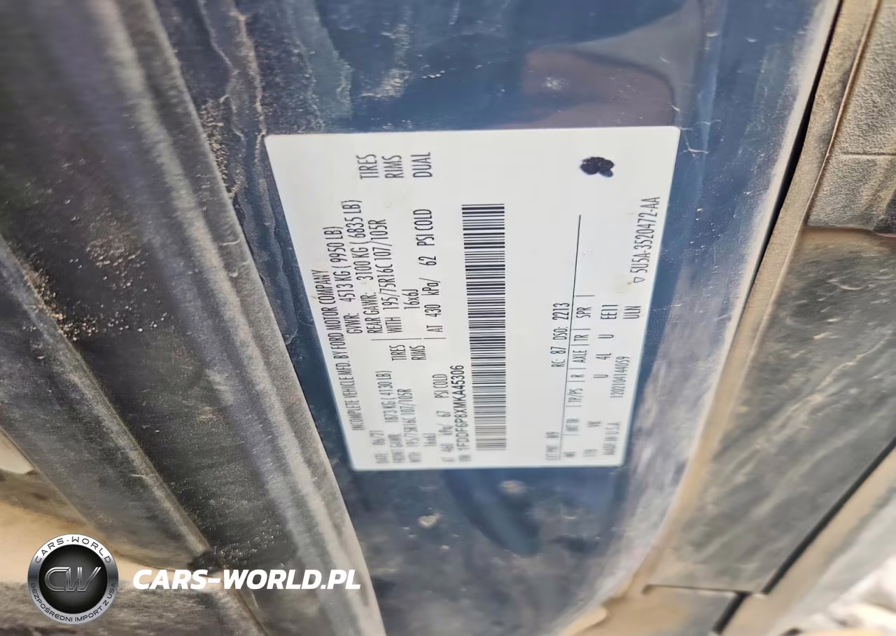 2021 Ford Transit Delivery Truck VIN:1FDDF6P8XMKA45306 - 13