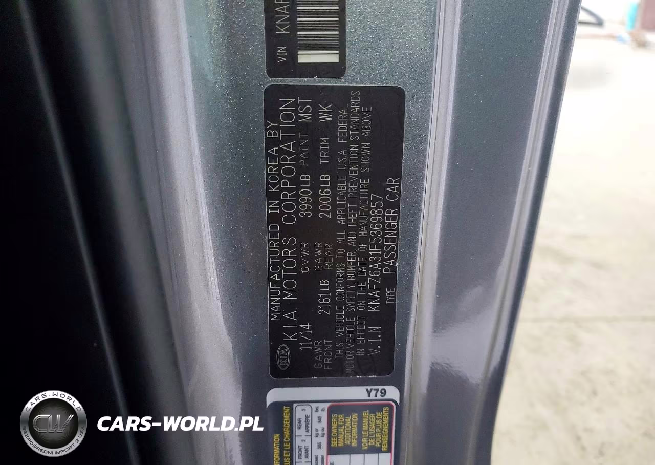 2015 Kia Forte Koup Sx VIN:KNAFZ6A31F5369857 - 12