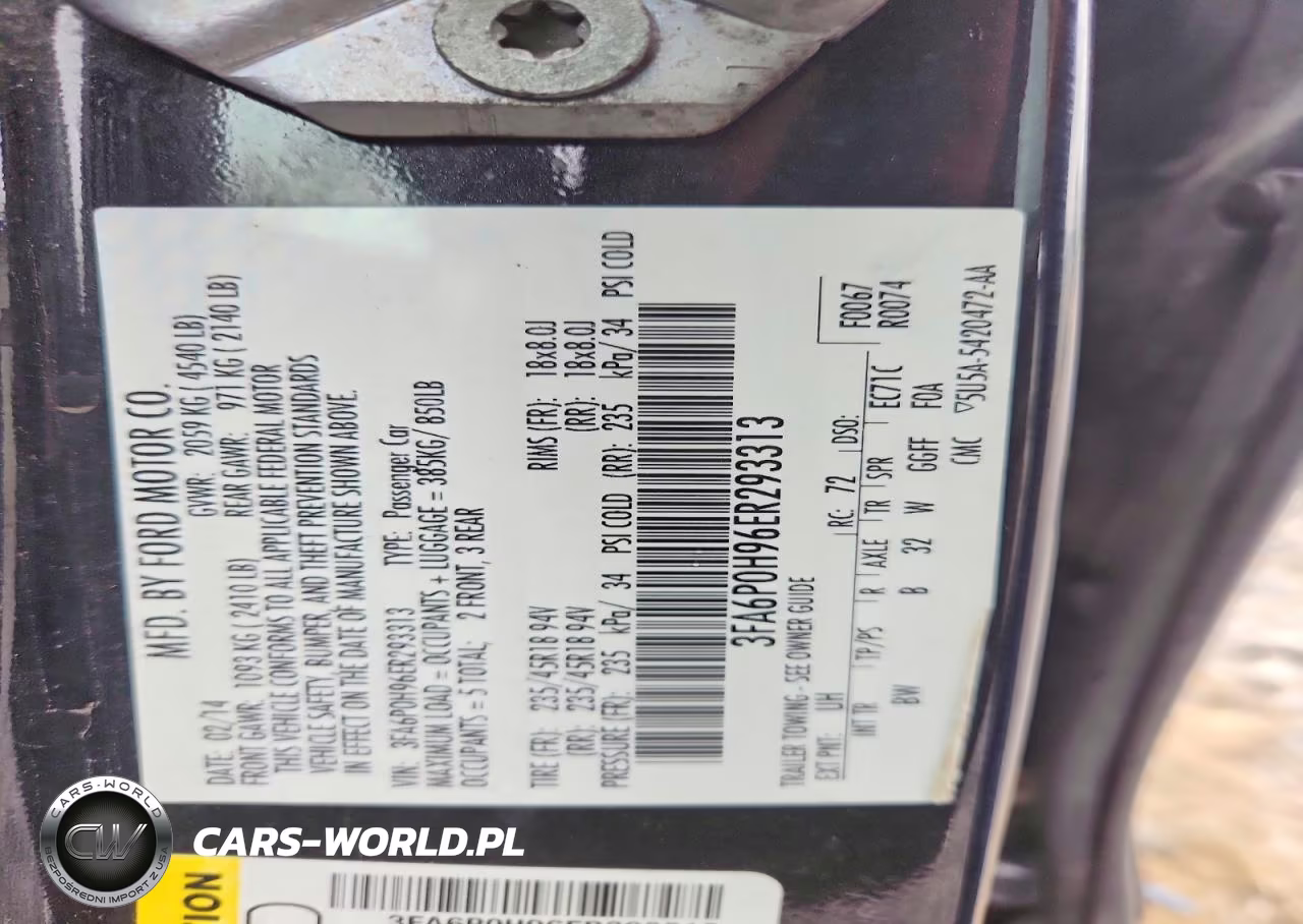 2014 Ford Fusion Se VIN:3FA6P0H96ER293313 - 12