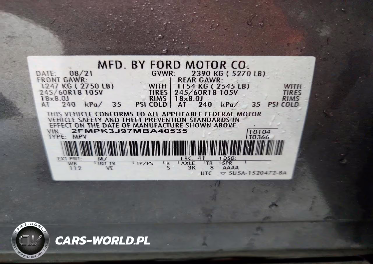 2021 Ford Edge Sel VIN:2FMPK3J97MBA40535 - 13