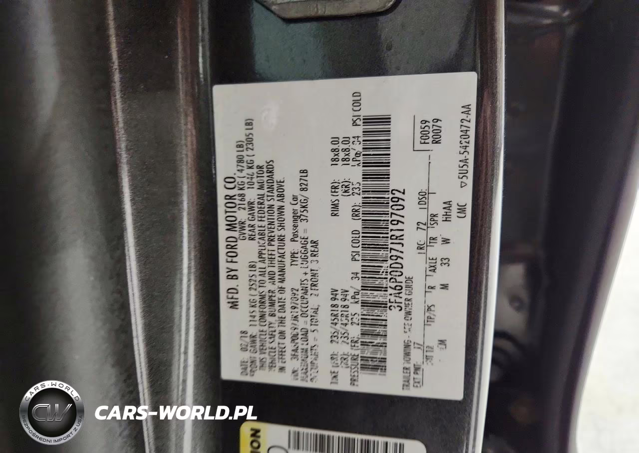 2018 Ford Fusion Titanium-Platinum VIN:3FA6P0D97JR197092 - 13