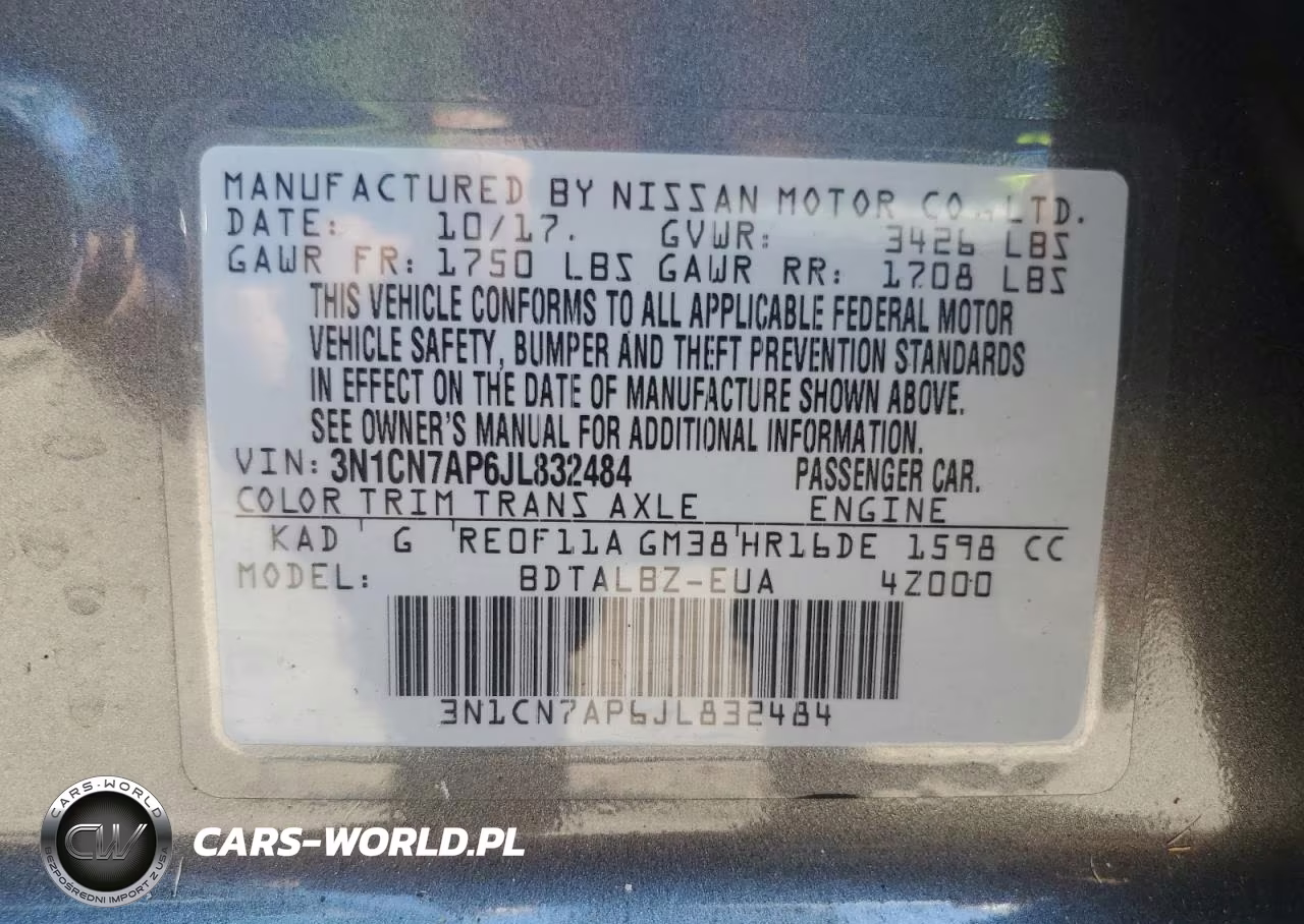 2018 Nissan Versa S VIN:3N1CN7AP6JL832484 - 12