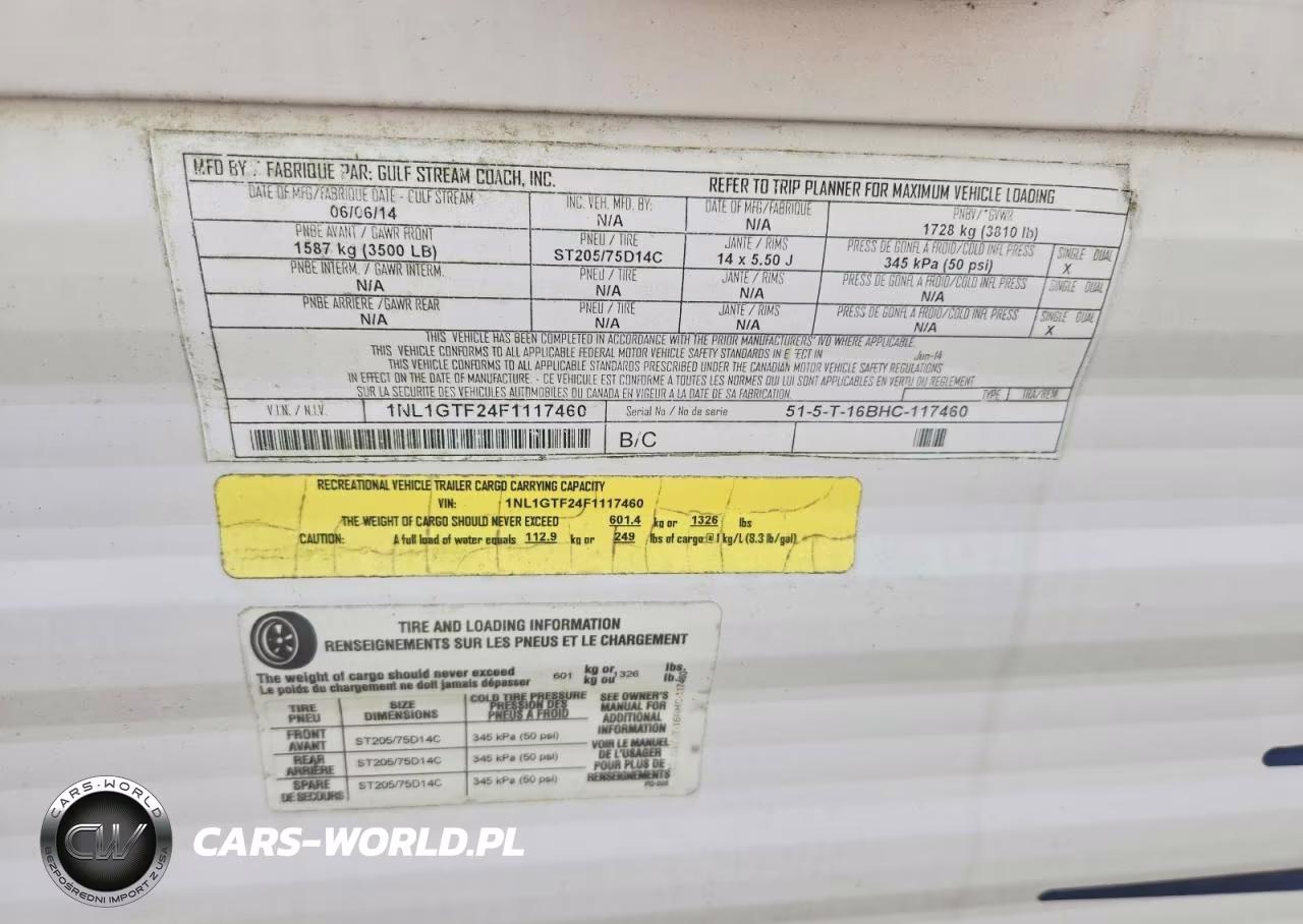 2015 Gulf Craft Inc. Gulf Stream Coach, Inc. VIN:1NL1GTF24F1117460 - 10
