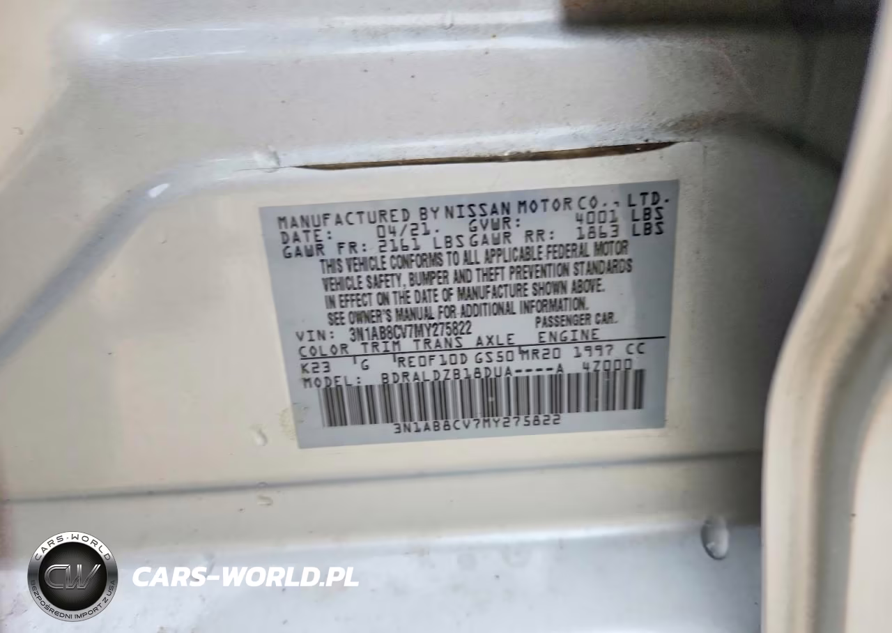 2021 Nissan Sentra Sv VIN:3N1AB8CV7MY275822 - 12