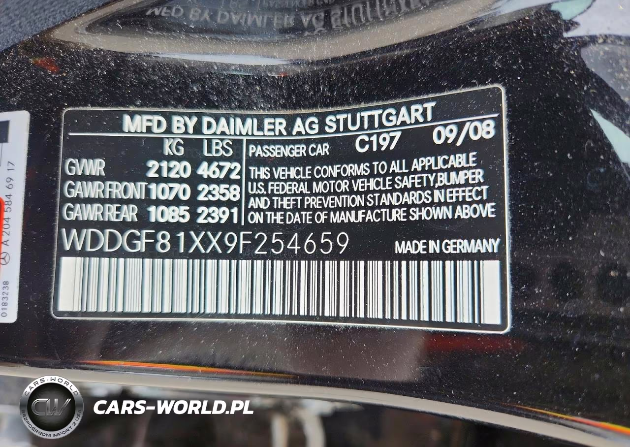 2009 Mercedes-Benz C 300 4Matic VIN:WDDGF81XX9F254659 - 12