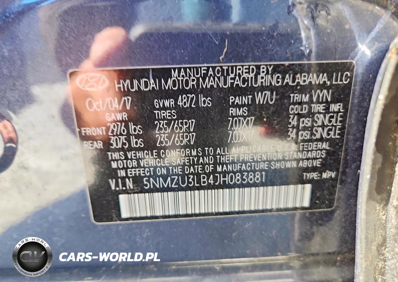 2018 Hyundai Santa Fe Sport 2.4L VIN:5NMZU3LB4JH083881 - 12