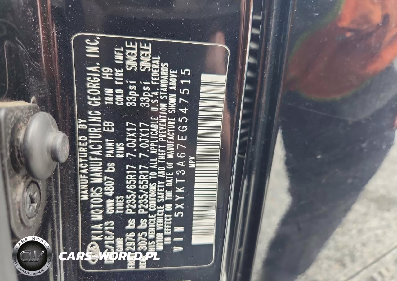 2014 Kia Sorento Lx VIN:5XYKT3A67EG547515 - 13