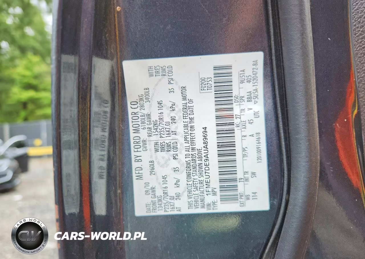 2010 Ford Explorer Xlt VIN:1FMEU7DE9AUA89694 - 13