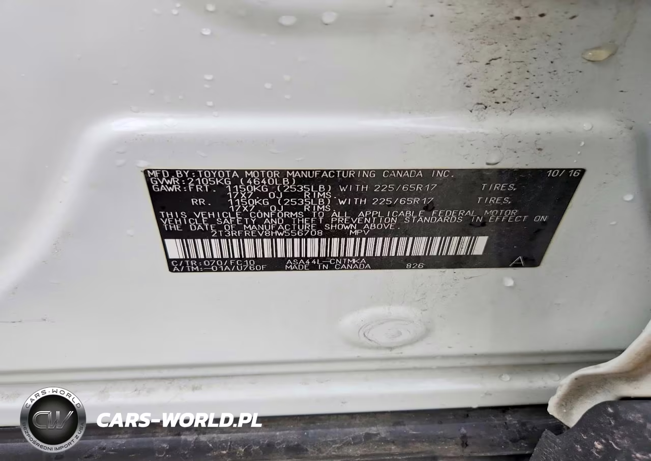 2017 Toyota Rav4 Xle VIN:2T3RFREV8HW556708 - 13