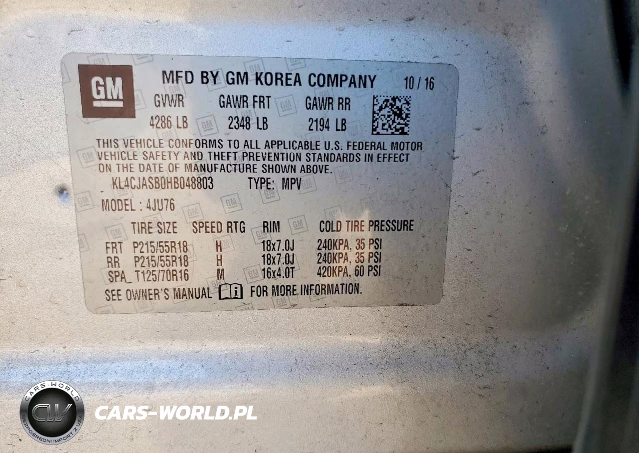 2017 Buick Encore Preferred VIN:KL4CJASB0HB048803 - 12